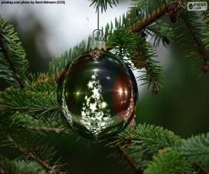 yapboz Noel ağacı topu